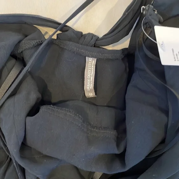 Urban Outfitters Halter Tie Back Mini Dress - Black - Picture 3 of 6